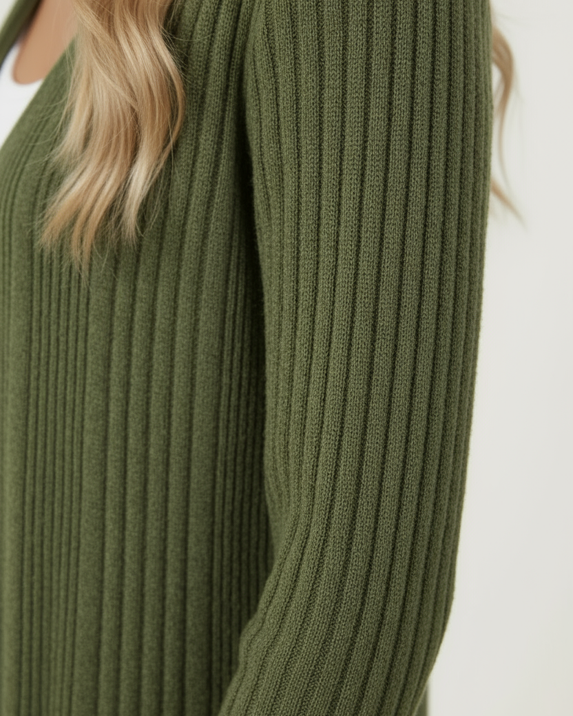 Clara™ Open Front Long Cardigan